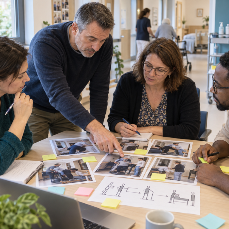 Analyse collective d’une situation de travail avec des professionnels